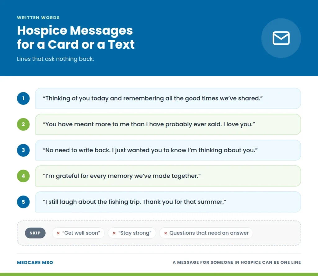 infographic: Words of Encouragement for Hospice Patients